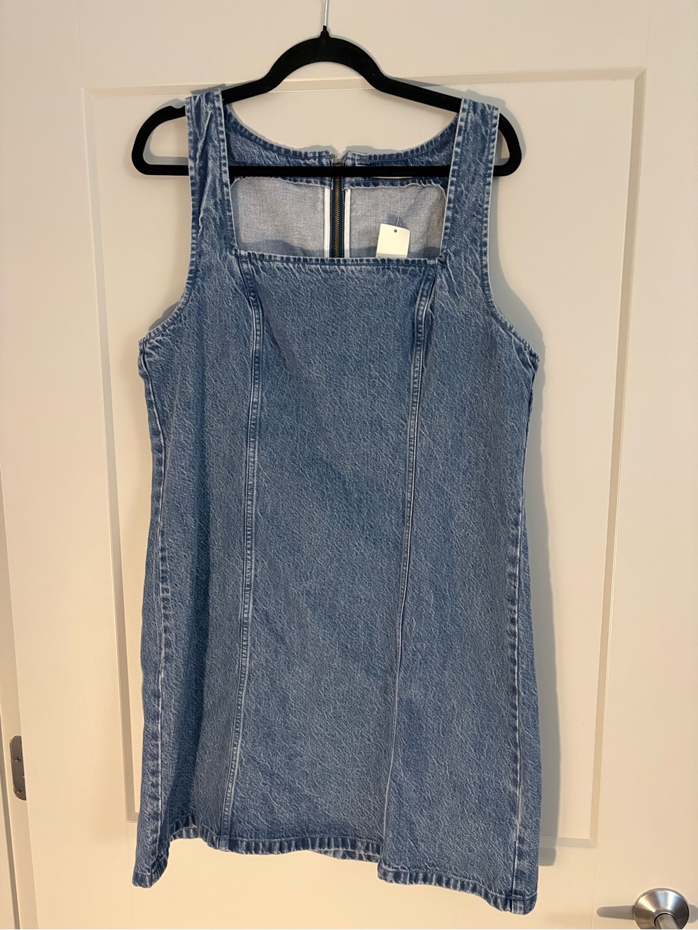 Abercrombie & Fitch Light Blue Denim Tank Mini Dress